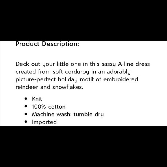 Beebay Maroon Reindeer Corduroy A-Line Christmas Dress size 7 - Picture 8 of 9